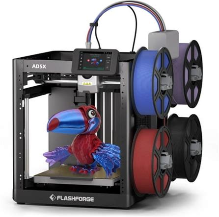 Flashforge Ad5x 3D Printer, Multi-Color Printer & 600Mm/S High Speed, 1Count, 8.7 X 8.7 X 8.7"