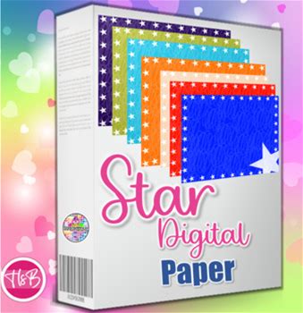 Star Blue Orange | Print Paper | Commercial Free | PDF | PNG | Dual Use Paper