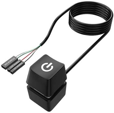 Desktop Computer Power Switch Desktop On Off Button Accessories, Portable Desktop Switch For Hotels .65m Cable