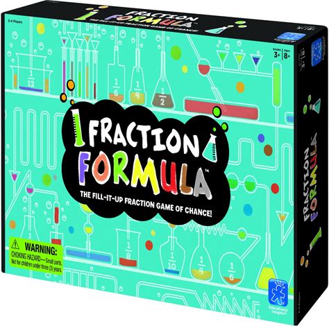 New - Educational Insights Fraction Formula Game - Ages 8+ | 4 Players