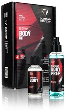 Diamond Protech Diamond Body Kit Diamond Body 50Ml Plus Diamond Body Prep 100Ml Kit Super-Hydrophobic 18-Month Nanodiamond Protective Coating Effort
