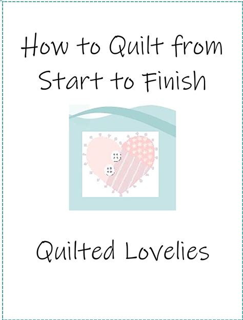 PDF Instant Download File - How To Quilt From Start To Finish - Thorough Instructions