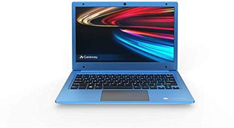 Gateway GWTN116-1BL 11.6" FHD Ultra Slim Notebook AMD A4-9120E 4GB RAM 64GB Storage Windows 10 S, Blue