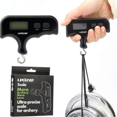Archery Digital Bow Scale Draw Weight Portable 110Lbs Compound Recurve Bow Tool