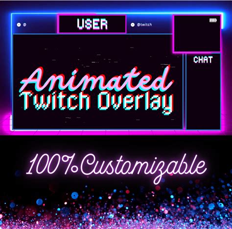 Custom Animated Twitch Overlay - Personalized Stream Package - Unique Twitch Design For Your Channel