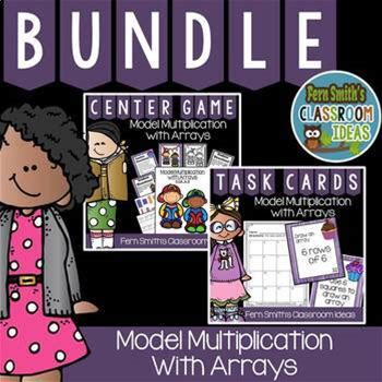 Model Multiplication With Arrays Bundle For Third Grade