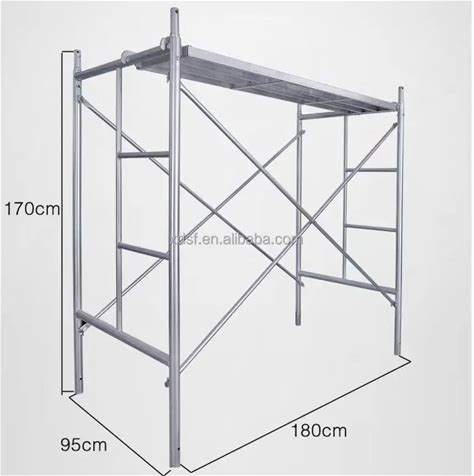 Galvanized Mobile Folding Scaffolding System Portable Frame Scaffolding For Construction Galvanized