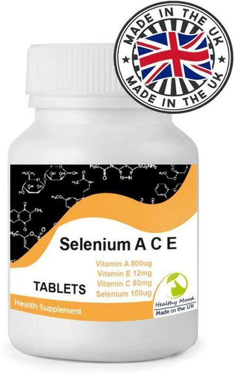 Selenium With A C E Vitamins 180 Tablets Health Supplements Pills