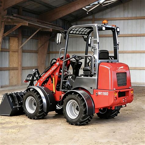 Landward W1160 Compact Loader CE Euro 5 Kubota Engine Mini Wheel Loader Free Shipping High Quality 2.5 Ton Farm Loader Wholesale