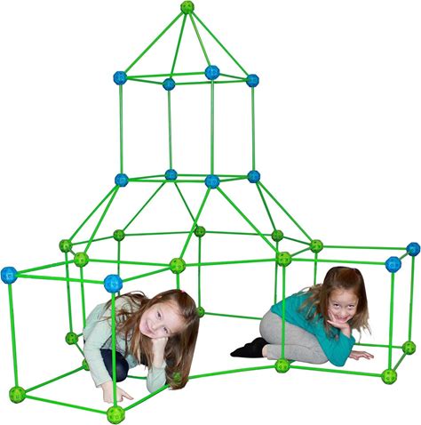 Funphix Fort 154 Pc Set For Supersized Glow In The Dark Fort Building - Encourages Teamwork, Stimulates Imagination For Age 5+ Pack Of 2