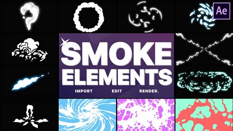 Smoke Elements 06 | After Effects By Flashfxbox | Creative Market