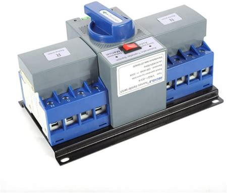 Generator Transfer Switch 4P 63A Generator Changeover Switch Tool Dual Power Automatic Transfer Switch Generator Changeover Switch For Outdoor (4P/63A)