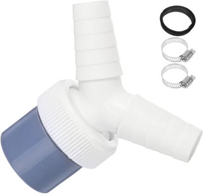 Heanujj Washing Machine Waste Pipe Connector Durable Plastic Metal Extension 1Set