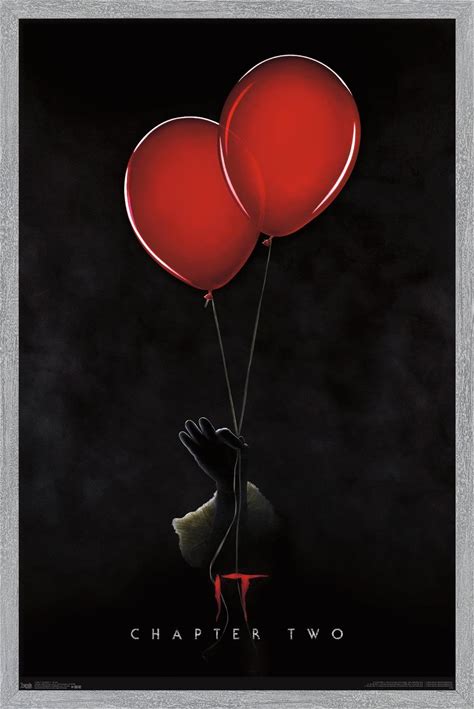 IT: Chapter 2 - Teaser One Sheet Wall Poster, 22.4L" X 14.7W", Gray Framed Version
