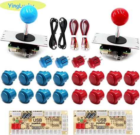 Arcade Kit, DIY Zero Delay Arcade USB Encoder PC To Raspberry PI PS3 Copy Sanwa Joystick Arcade Game