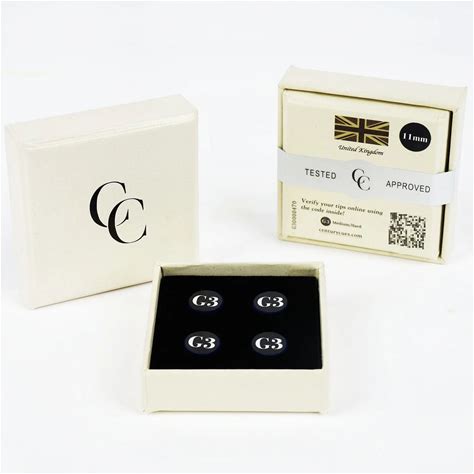 11 mm Black Eight Cue Tips - Premium Leather Pool & Snooker Tips For 8-Ball Replacement