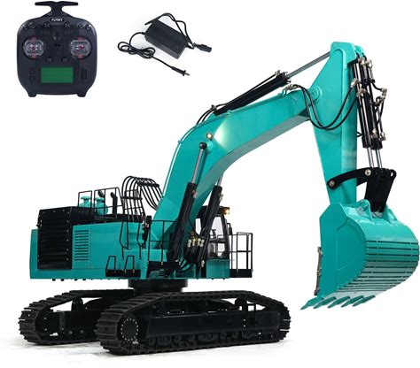 Wheelfun 1/8 Scale RC Metal Hydraulic Heavy Excavator PC1250 Huge Construction Vehicle Light System Hobby Grade Model For Adult Hobby