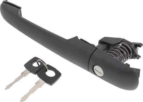 2003 Dodge Sprinter 3500 Front, Driver Or Passenger Side, Or Rear, Passenger Side - Back Door Textured Black Exterior Door Handle, With Key Hole, 3-Door, Standard Cargo Van