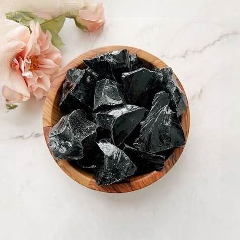 Raw Black Obsidian Stone | 1-5" Natural Rough Obsidian Stones | Shop Metaphysical Crystals For Root Chakra