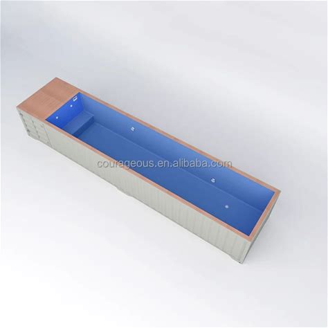 Wholesale House Customized Modular Shipping Container Swimming Pool 20ft 40ft Pool Container