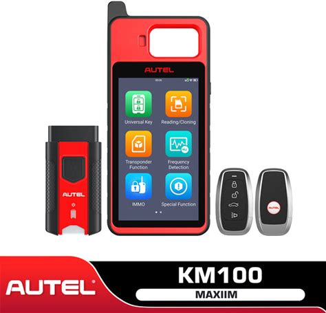 Autel Maxiim KM100 KM100X Key Fob Programming Tool 2026 Newest, 60S Generation, Chip Read Write Clone, IMMO Learning & Programming, Program Autel
