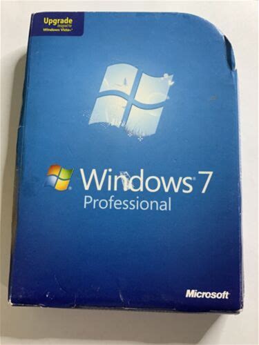Microsoft Windows 7 Professional Upgrade 32 & 64 Bit Dvds Retail Box