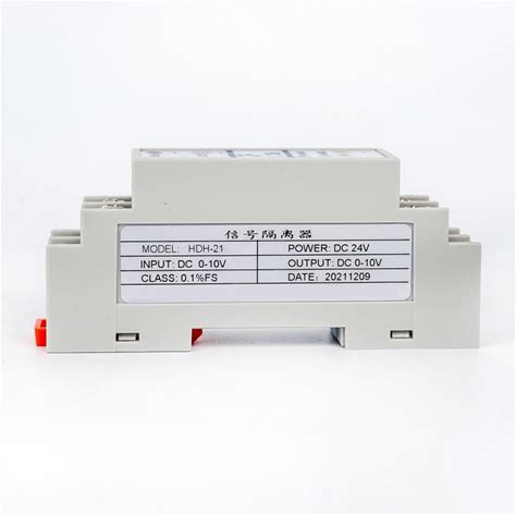Signal Conditioner Two Wire Signal Transmitter 420Ma Rail Din Current To Voltage Module 05V To 420Ma Signal Isolator(24VDC Power,-10-10V Input,0-10V