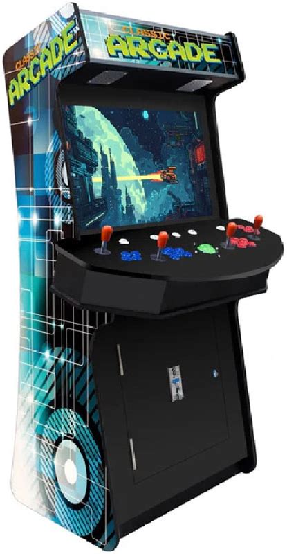 Creative Arcades 4 Player Slim Stand Up Arcade Machine Up To 13,000 Games 4500 Games + Favorites List / No Guns