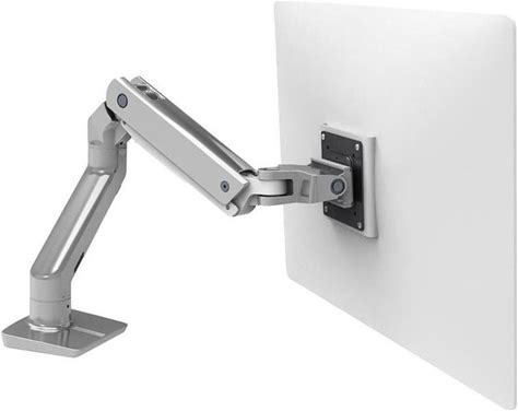 Ergotron HX Desk Monitor Arm For Displays Up To 42 Lb (Polished Aluminum)
