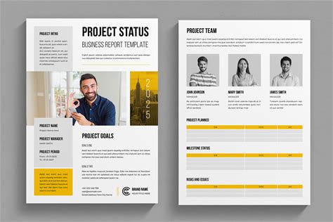 Project Status Report Template By Mightydesign | Creative Market