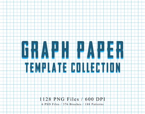 Graph Paper Template Collection / Photoshop Patterns / Journal Graph Paper / Digital Graph Paper / Editable / Printable A4
