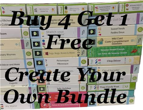 Cricut Cartridges - Make Your Own Crafting Lot - Buy 4 Get 1 Free