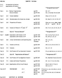 MCV4U Unit 1 Vectors NELSON Textbook Ontario Curriculum