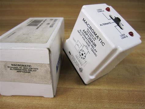 Alternating Relay, Dpdt, 120Vac, 10A, 8 Pin