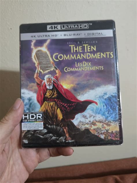 The Ten Commandments Ultra HD, 1956 Biblical Epic ALL-Region Import NEW. Dvds & Blu-Ray Discs. 0032429353375.