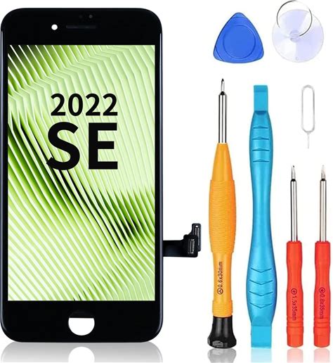Ayake For iPhone SE 2022/SE3 Screen Replacement, Touch Digitizer And LCD Display Asselmbly For iPhone SE 2022 4.7 Inch With Tool Kits A2783, A2595, A