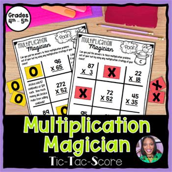 Multiplication Magician Tic-Tac-Score 5.NBT.5