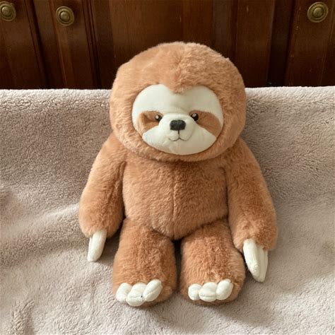 Vermont Teddy Bear Toys | New Vermont Teddy Bear Brown Sloth Plush Toy | Color: Brown/White | Size: One Size
