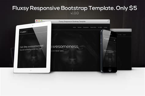 Fluxsy Responsive Bootstrap Template By Themeswig | Creative Market
