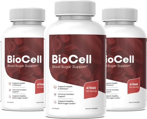 (3 Pack) Bio Cell Capsules - Official Bio Cell Pills Advanced Formula, Biocell Blood Health Support Supplement, 180 Capsules
