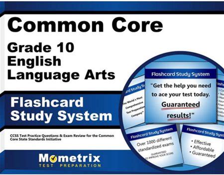 Common Core Grade 10 English Language Arts Flashcard Study System : Ccss Test Practice Questions & Exam Review For The Common Core State Standards Ini