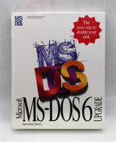 Microsoft MS-DOS 6.0 Operating System Software Upgrade 3.5" Disks BRAND NEW