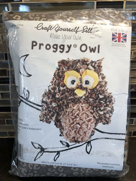 Craft Yourself Silly Make Your Own Proggy Owl Kit Felt Art Project Made In UK. Craft Yourself Silly. Craft Kits. 5060362630128.