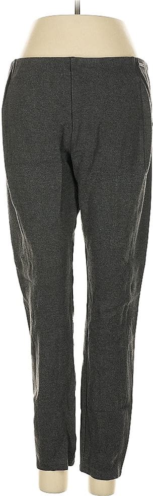 PREMISE Casual Pants - High Rise: Gray Bottoms - Women's Size Large