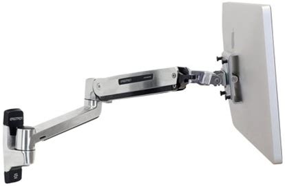 Ergotron Mounting Arm For Flat Panel Display, All-In-One Computer - 46" Screen Support - 30 Lb Load Capacity - Polished Aluminum (45-383-026)