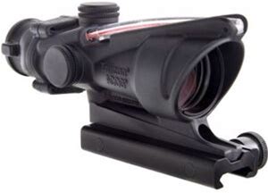 Trijicon ACOG 4X32 Scope W/Dual Illuminated Red Crosshair .223 Ballistic Reticle W/TA51 Mount, Black TA31-CH