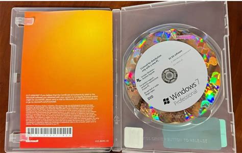 Windows 7 Professional Pro 64 Bit Software Operating System Os - /Ac