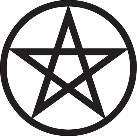 The Pentagram Symbol (Black) (Set Of 2) Premium Waterproof Vinyl Decal Stickers For Laptop Phone Accessory Helmet Car Window Bumper Mug Tuber Cup Doo