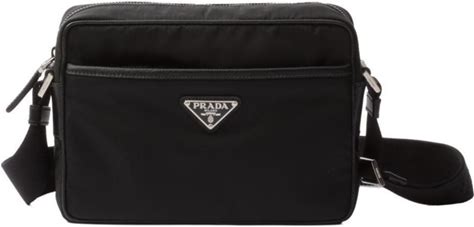 Prada Re-Nylon And Saffiano Shoulder Bag - Black