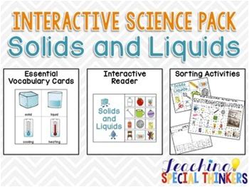 Interactive Science Packs: Solids And Liquids